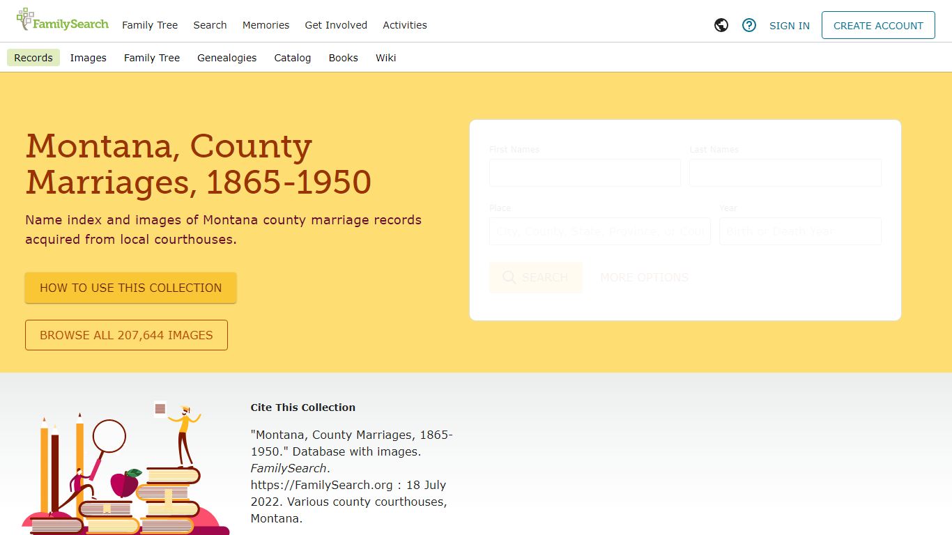 Montana, County Marriages, 1865-1950 • FamilySearch